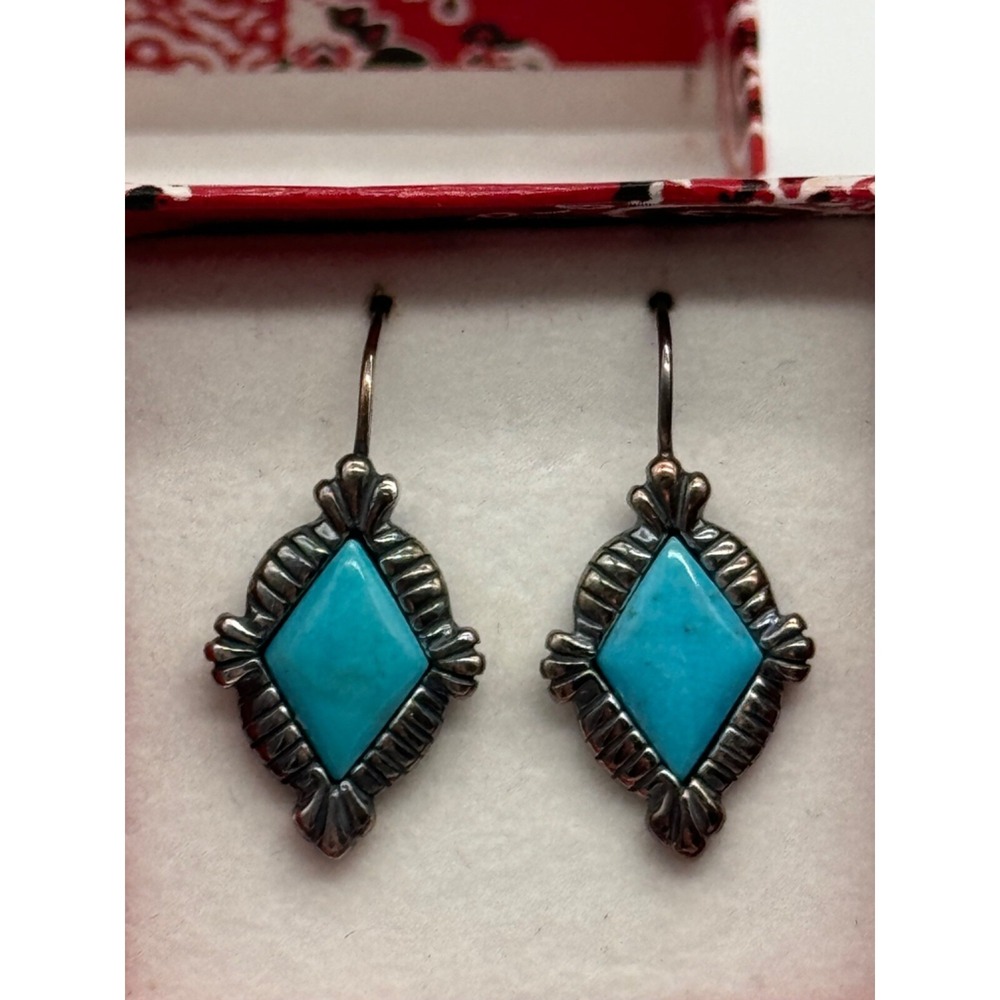 Shube Dakota West Sterling‎ Silver Turquoise Earrings